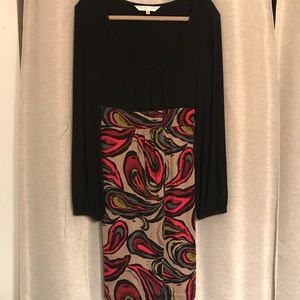Trina Turk cocktail dress with long sleeves
